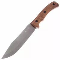 Нож Kizlyar Supreme SAFARI AUS-8 SW WH LS (StoneWash, Walnut Handle, Leather Sheath)