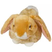 Мягкая игрушка Keel Toys Лежащий кролик коричневый