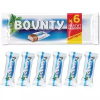 Батончик Bounty с нежной мякотью кокоса, мультипак, 27.5 г, 6 шт