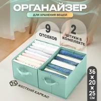 Органайзеры для хранения вещей и одежды (360х210х250 мм / комплект 2шт.)