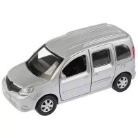 Легковой автомобиль ТЕХНОПАРК Renault Kangoo, KANGOO-SL/BK/RD 1:32, 12 см, серебристый