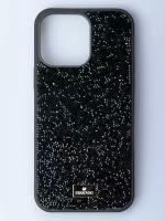 Чехол Swarovski для iphone 14 Pro чехол сваровски на айфон 14 Про Черный