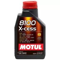 Прочий 102784 Масо Motul 8100 X-cess 5W40 мотсинт A3/B3/B4 (1)