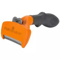 Щетка-грабли FURminator M для длинношерстных собак средних пород, оранжевый/серый