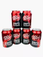 Газированный напиток Dr Pepper Zero 330 мл * 6 шт, Европа