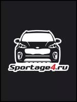 Наклейка на авто "Kia sportage" 17х11 см