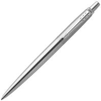 Ручка шариковая PARKER "Jotter Core Stainless Steel CT", корпус серебристый, детали хром, синяя, 1953170