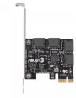 Контроллер ASUS PCIE TO 4 SATA CARD-SI 90MC0AZ0-M0ECY0 4*SATA 6Gb/s