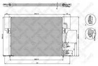 Радиатор конд Ford Mondeo 1.6-1.8TD 97> Stellox 10-45010-SX