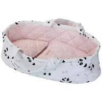 Petitcollin 28 cm / 11' doll moses basket (Кроватка для кукол Петитколлин с пандами до 28 см)