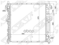 SY0002 SAT Радиатор SsangYong Actyon 05-10 / Actyon Sports 06-12 / Kyron 05-16