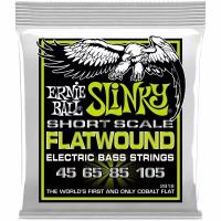 ERNIE BALL 2818 - струны для бас-гитары Regular Slinky Flatwound Short Scale 45-105