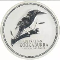 Клуб Нумизмат Монета 2 доллара Австралии 2003 года Серебро Кукабара
