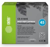 Картридж струйный Cactus CS-51645 №45 черный (44мл) для HP DJ 710c/720c/722c/815c/820cXi/850c/870cXi