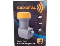 Спутниковый конвертер круговой Cxdigital CX-01, 1 выход для НТВ-Плюс и Триколор