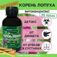 Корень лопуха фитоконцентрат Farm food botanica IMMUNO.SHOP для суставов, детокс, при диабете и от отеков120 мл