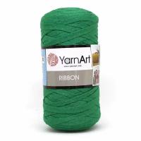 Пряжа для вязания YarnArt 'Ribbon' 250гр 125м (60% хлопок, 40% вискоза и полиэстер) (759 зеленый), 4 мотка