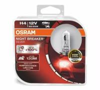 Галогеновые лампы H4 Osram Night Breaker Silver 64193NBS (+100%, 12V, 60/55W) - 2 шт