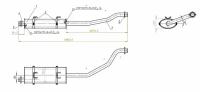 Глушитель для автомобилей ГАЗ 3302 (дв. 405 Евро-3) основной (алюминизированная сталь) EMM 0306 TRIALLI