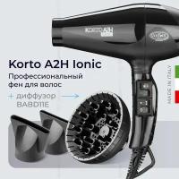 Фен Coifin Korto Ionic KA2 H с диффузором BABD11E, профессиональный, с ионизацией, 2200 Вт