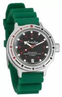 Мужские наручные часы Восток Амфибия 420280-resin-green, полиуретан, зеленый