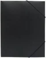 Папка на резинке Buro -PRB04BLACK A4 пластик корешок 15мм 0.5мм черный (1496678)