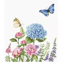 Luca-S Набор для вышивания B2360 Летние цветы и бабочки