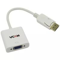 Переходник/адаптер VCOM DisplayPort - VGA (CG603), 0.15 м, 1 шт., белый