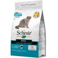 Корм Schesir Monoprotein Adult Fish для кошек, с рыбой, 400 г