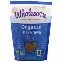 Сахар Wholesome! Organic Dark Brown Sugar Органический темно-коричневый сахар-песок