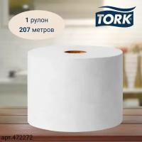 Туалетная бумага Tork SmartOne Advanced, в рулонах, система T8, 207 м, 2 сл., 1217 листов, белая, 1 рулон (арт: 472272)