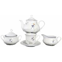 Чайный сервиз на 6 персон 15 предметов Thun "Констанция /Гуси" / 012406
