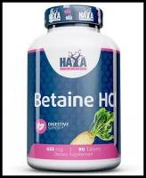 Таблетки HAYA LABS Betaine HCL, 650 мг, 90 шт