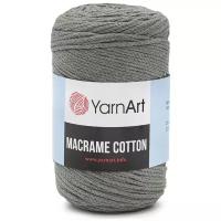 Пряжа для вязания YarnArt 'Macrame Cotton' 250гр 225м (80% хлопок, 20% полиэстер) (794 серо-бежевый), 4 мотка