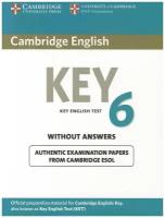 Collectif "Cambridge Key English Test 6: Student's Book without answers" мелованная