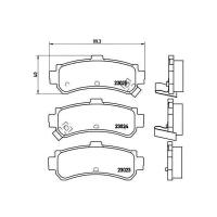 Колодки торм. для а/м Nissan Almera N15 (95-) диск. зад. (PF 4079)