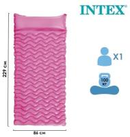 INTEX Матрас для плавания «Волна», 229 х 86 см, цвет микс, 58807EU INTEX