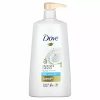 Dove, Увлажняющий шампунь с кокосом, 750 мл (25,4 жидк. Унции)