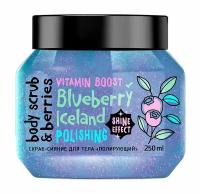 Полирующий скраб-сияние для тела c экстрактом голубики / MonoLove Bio Blueberry Iceland Polishing Body Scrub & Berries