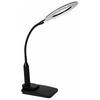 Лампа офисная светодиодная Camelion Light Advance KD-814 C02, 7 Вт, цвет арматуры: черный, цвет плафона/абажура: белый