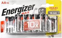 Батарейки ENERGIZER MAX LR6 / E91 / AA, пальчиковые 16 шт