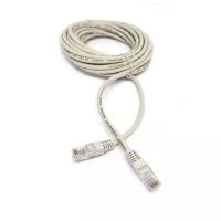 Патч корд литой LAN кабель Wogenet UTP кат.5e, patch cable cat 5e, RJ-45, 7м, медный, многожильный (серый)