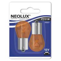 Лампа автомобильная накаливания Neolux N581-02B PY21W 12V 21W 2 шт