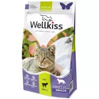 Wellkiss Senior корм для кошек в возрасте старше 7 лет, с ягненком, 1,5 кг