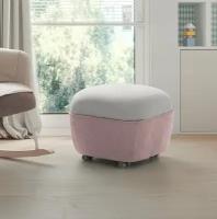 Пуф Micuna для кресла-качалки Moom Foot rest pink tierra/light grey