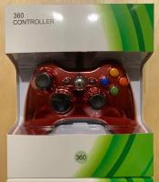 Джойстик (геймпад) проводной для игровой приставки Xbox 360 и ПК, красный блеск