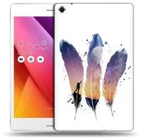 Чехол задняя-панель-накладка-бампер MyPads небесные перья для Asus ZenPad S 8.0 Z580CA/Z580C противоударный