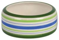 Миска для грызунов Trixie Ceramic Bowl M, размер 11см., зелёный / синий / кремовый