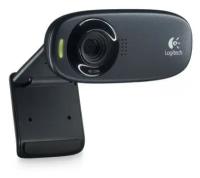 Камера Web Logitech HD Webcam, веб камера для учебы, для студентов, черный 1.2Mpix (1280x720) USB2.0 с микрофоном