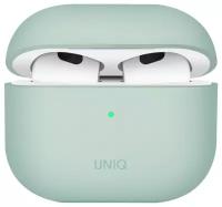 Чехол Uniq Lino Liquid silicone для AirPods 3, цвет Мятный (AIRPODS(2021)-LINOGRN)